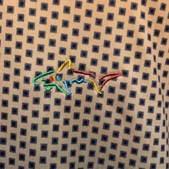 Greg Norman Men’s Play-Dry Gold Orange Blue Ombre Short Sleeve Polo | Size XXL - Picture 6 of 11